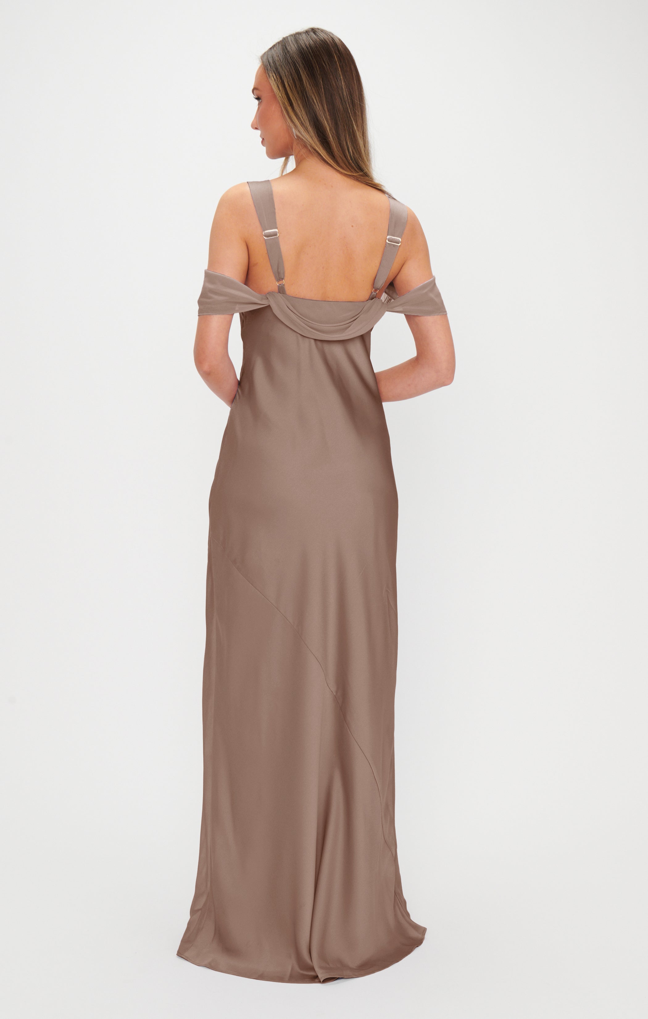 Bella Maxi Dress ~ Dune Luxe Satin